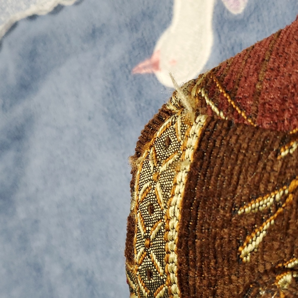 Vintage Backpack, Floral with Fall Colors - Picture 8 of 9